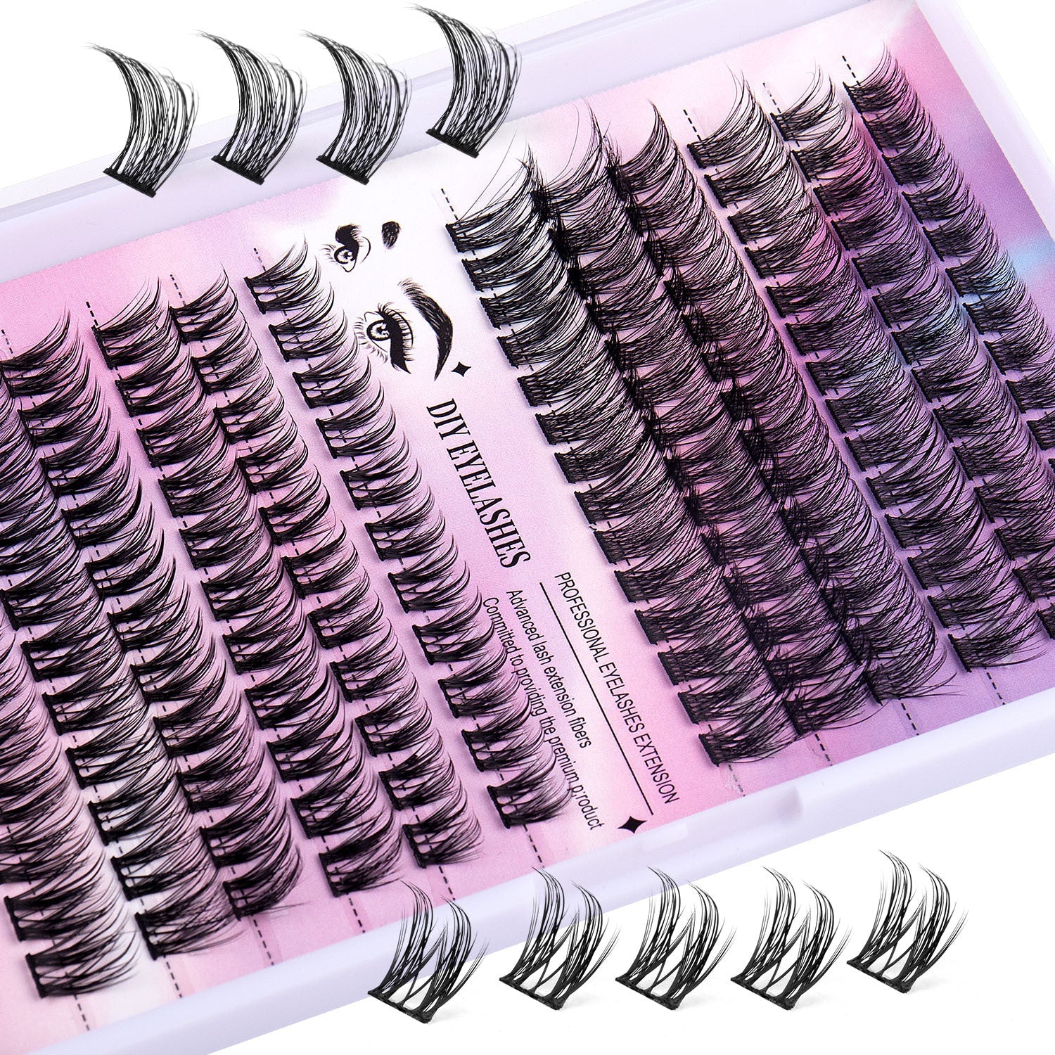 12 Rows Of 150 Segmented Lashes In Clusters Pet Essentials-6