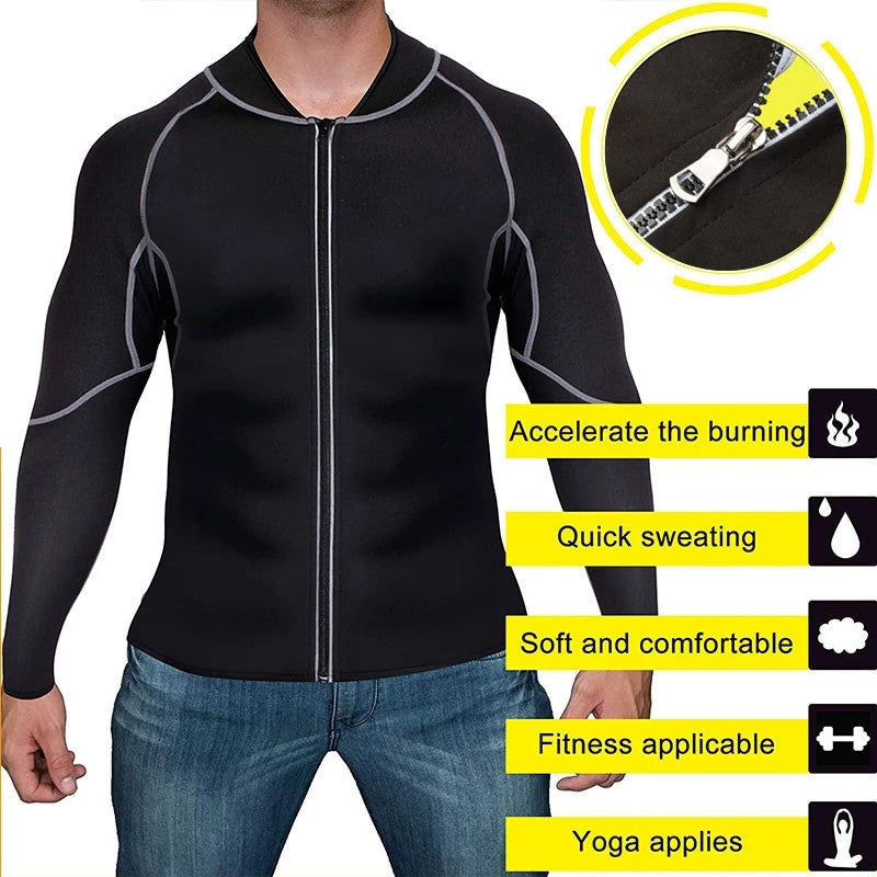 Men's Running Sports Yoga Sauna Fitness Suit Trendify Shops