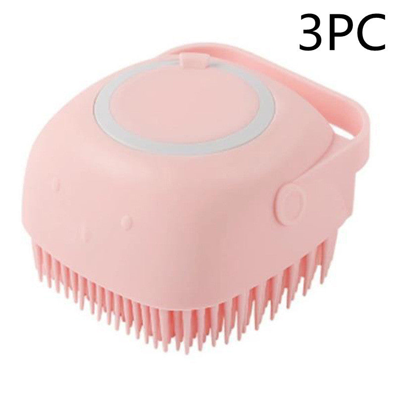 Silicone Dog Bath Massage Gloves Brush Pet Cat Bathroom Cleaning Tool Comb Brush For Dog Can Pour Shampoo Dog Grooming Supplies Pet Essentials-6