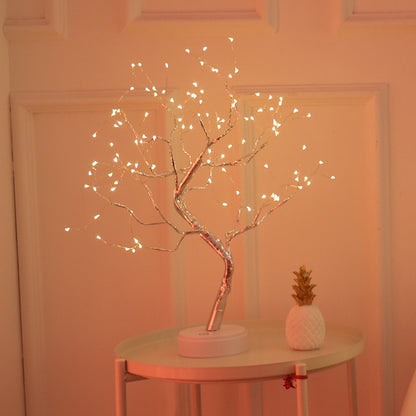 Christmas Decoration Night Light LED Pearl Tree Light Starry Touch Light Pet Essentials-6