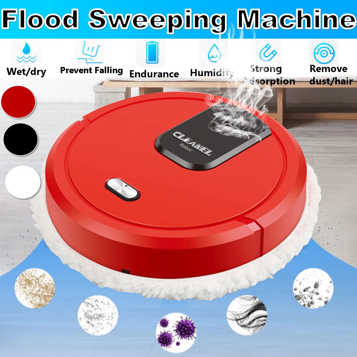 Robot Automatic Steam Mop Pet Essentials-6