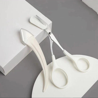 Eyebrow Trimming Knife With Comb Curved Moon Small Beauty Supplies Gadgets Pet Essentials-6