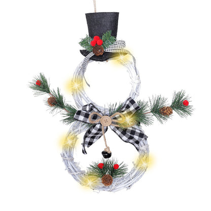 Christmas wreath pendant LED lights garland Pet Essentials-6