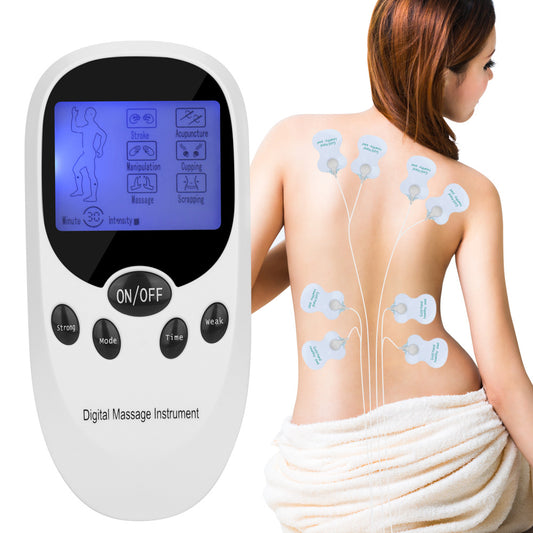 Electric Acupuncture Digital Therapy Tens Body Massager Dual Channels Pulse Muscle Stimulator For Back Neck Leg Pain Relief Trendify Shops