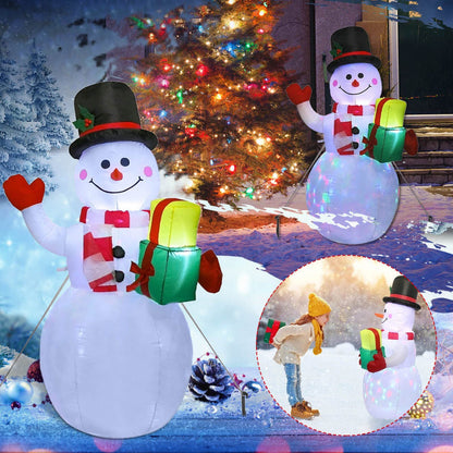 Christmas LED Lights Glowing Santa Tree Snowman Inflatable Doll Outdoor Yard Garden Decor Pet Essentials-6