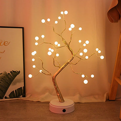 Christmas Decoration Night Light LED Pearl Tree Light Starry Touch Light Pet Essentials-6