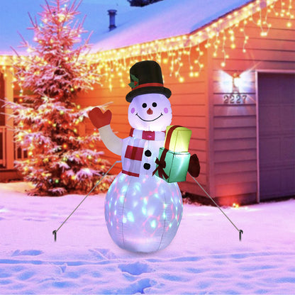 Christmas LED Lights Glowing Santa Tree Snowman Inflatable Doll Outdoor Yard Garden Decor Pet Essentials-6