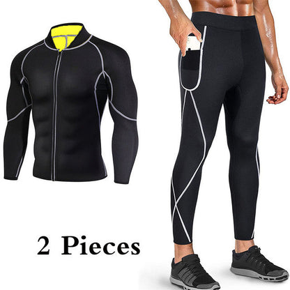 Men's Running Sports Yoga Sauna Fitness Suit Trendify Shops