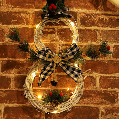 Christmas wreath pendant LED lights garland Pet Essentials-6