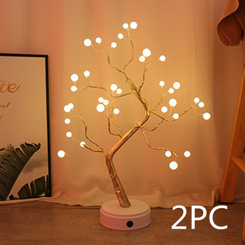 Christmas Decoration Night Light LED Pearl Tree Light Starry Touch Light Pet Essentials-6
