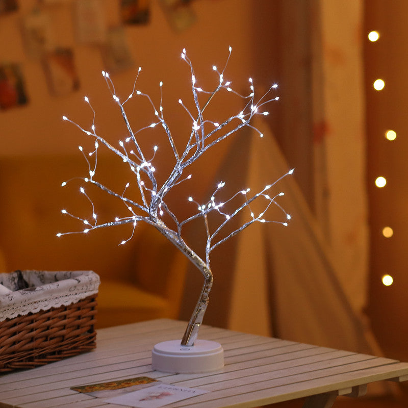 Christmas Decoration Night Light LED Pearl Tree Light Starry Touch Light Pet Essentials-6