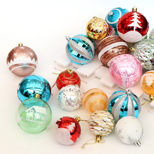 Christmas ball, bright ball, 6cm24, Christmas decorations, Christmas tree, Christmas tree decoration Pet Essentials-6