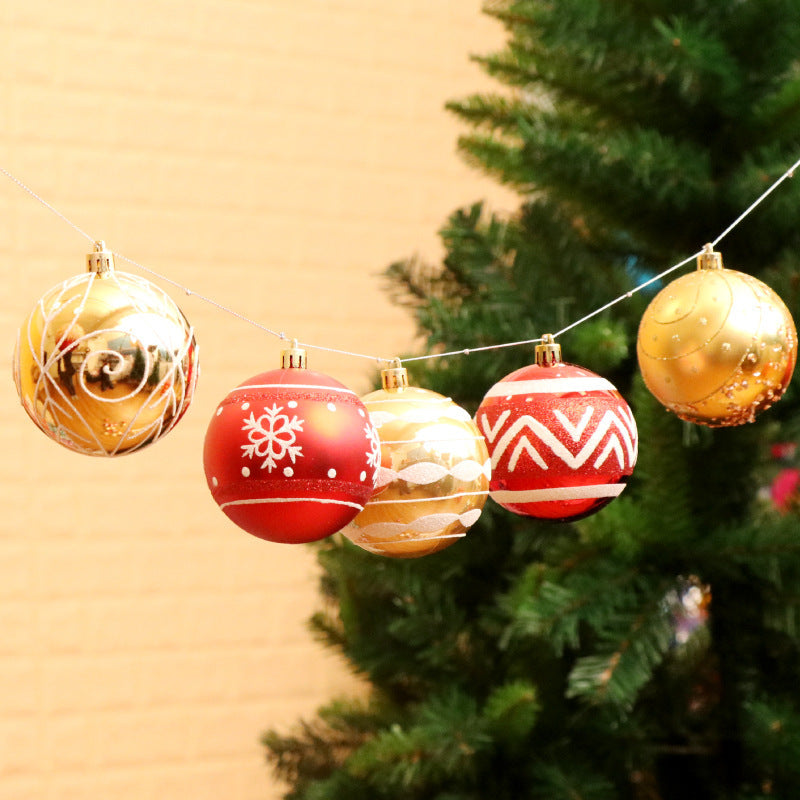 Christmas ball, bright ball, 6cm24, Christmas decorations, Christmas tree, Christmas tree decoration Pet Essentials-6