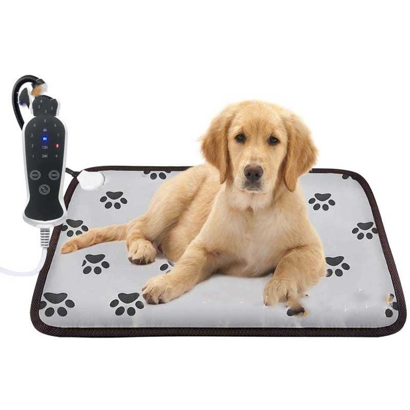 Pet Heating Pad For Dog Cat Heat Mat Indoor Electric Waterproof Dog Heated Pad With Chew Resistant Cord Winter Pet Blanket Warmer Trendify Shops
