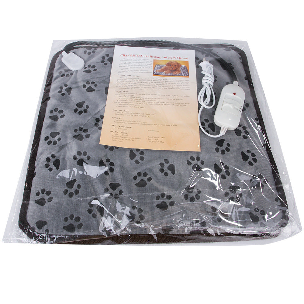 Pet Heating Pad For Dog Cat Heat Mat Indoor Electric Waterproof Dog Heated Pad With Chew Resistant Cord Winter Pet Blanket Warmer Trendify Shops