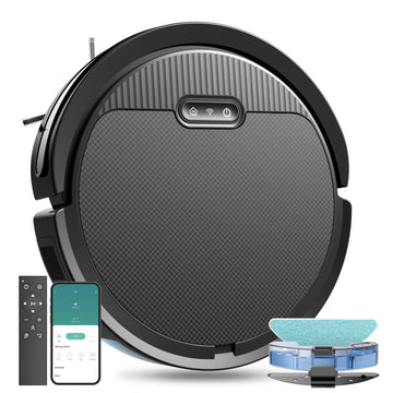 Robot Vacuum And Mop, 3 In 1 Combo Cleaner For Home With Pet Hair And Hard Floor, 5000Pa Suction, 120 Mins Run Time,Self-Charging,Super Thin Body Pet Essentials-6