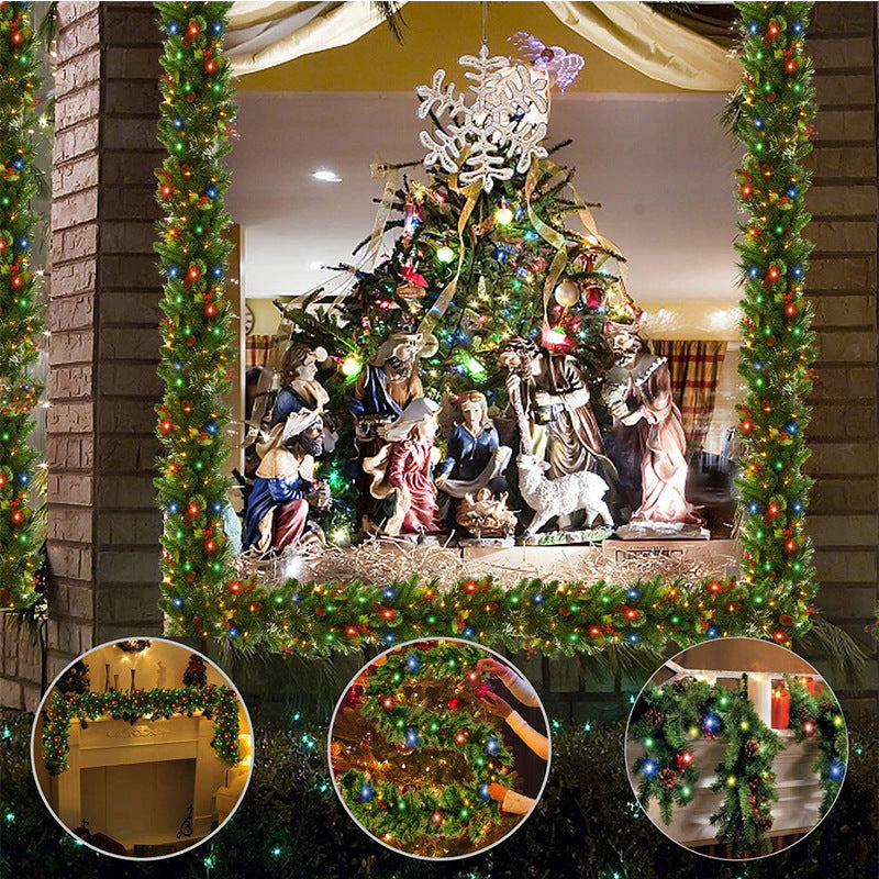 Cane Artificial Christmas Wreath Outdoor Pine Wreath Pet Essentials-6