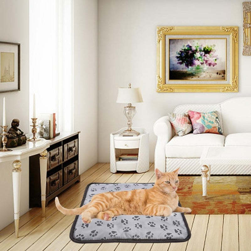 Pet Heating Pad For Dog Cat Heat Mat Indoor Electric Waterproof Dog Heated Pad With Chew Resistant Cord Winter Pet Blanket Warmer Trendify Shops