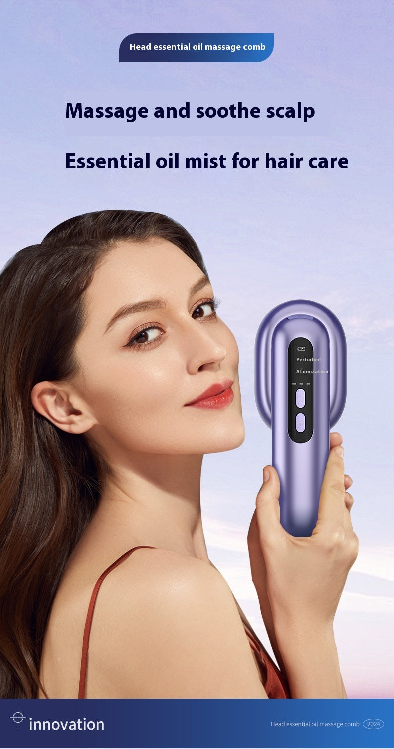 Head Therapy Massage With Essential Oil Atomization Comb Pet Essentials-6