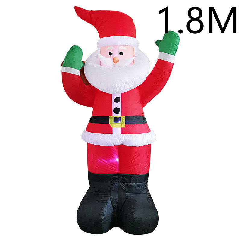 Christmas LED Lights Glowing Santa Tree Snowman Inflatable Doll Outdoor Yard Garden Decor Pet Essentials-6