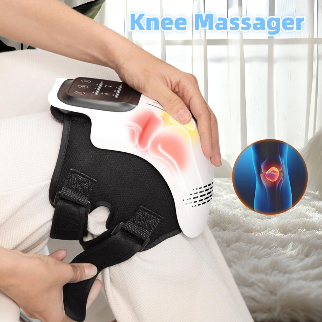 Intelligent Home Use Electric Intelligent Kneading Heating Knee Massager Rechargeable Pain Relief Infrared Laser Vibration Knee Massager Trendify Shops
