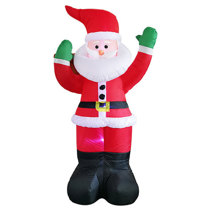 Christmas LED Lights Glowing Santa Tree Snowman Inflatable Doll Outdoor Yard Garden Decor Pet Essentials-6