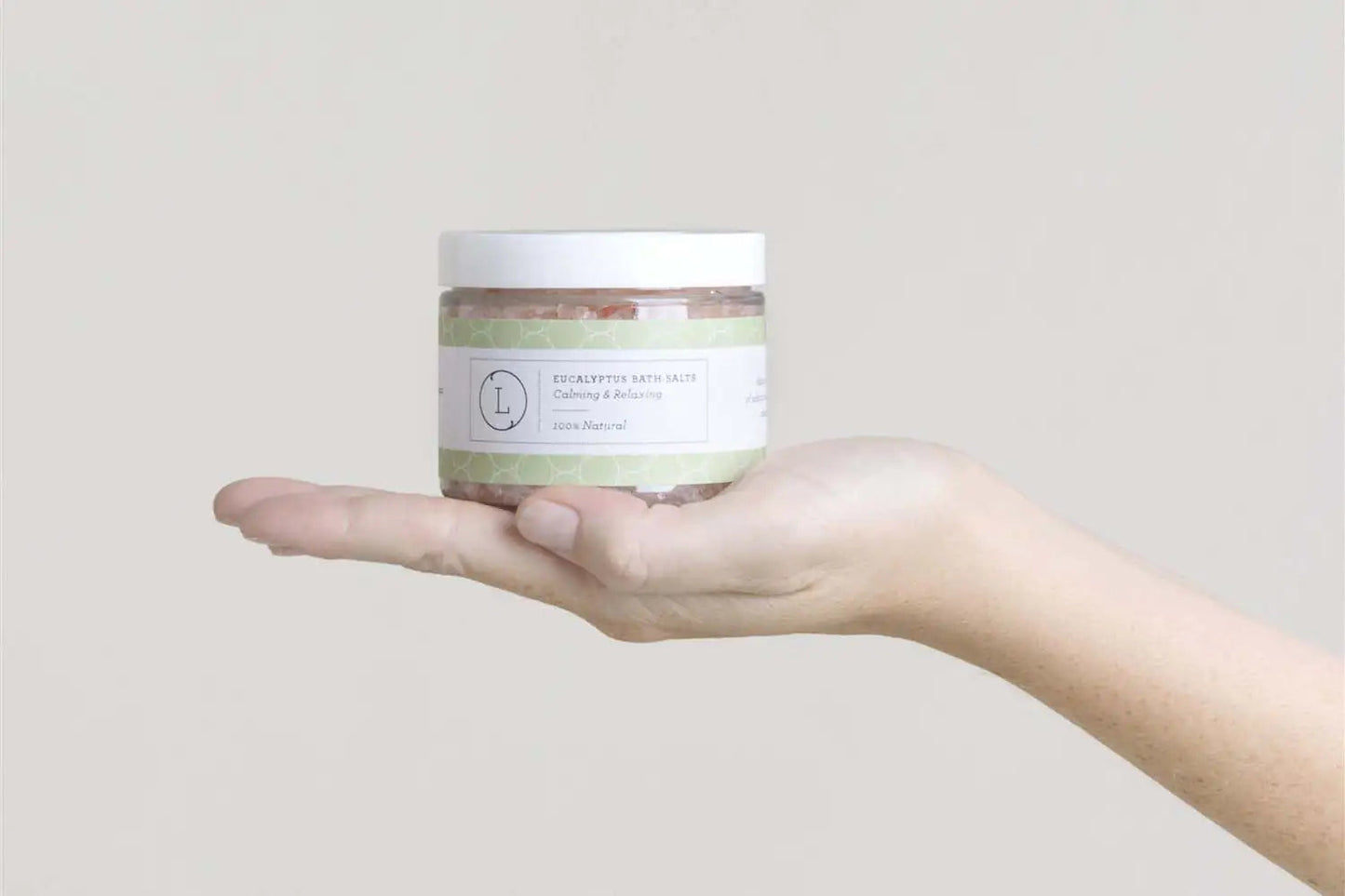 Natural Eucalyptus Bath Salts with CBD, Calming and relaxing (THC free) Trendify Shops