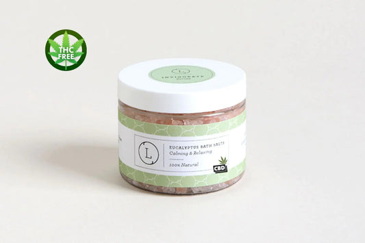 Natural Eucalyptus Bath Salts with CBD, Calming and relaxing (THC free) Trendify Shops
