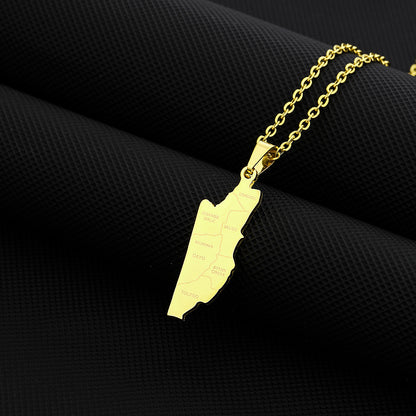 European And American Fashion Belizean Map And City Pendant Items Pet Essentials-6