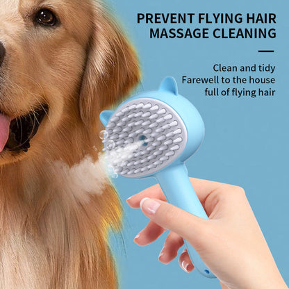 Hair Cleaning Brush With Mist Multifunctional Cat Grooming Brush Rechargeable Self Cleaning Slicker Brush For Pets Dogs & Catsb Pet Products Pet Essentials-6
