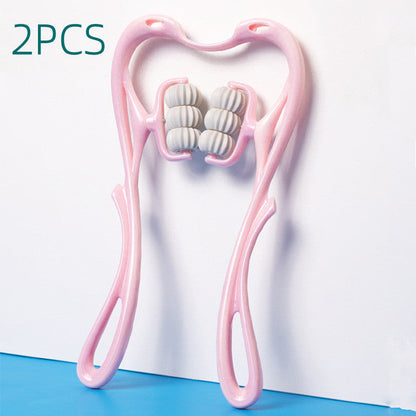 Multifunctional Manual Six-wheel Neck Massager Massage Relieve Roller Massage Tool Pet Essentials-6