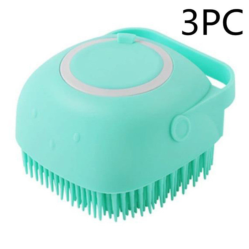 Silicone Dog Bath Massage Gloves Brush Pet Cat Bathroom Cleaning Tool Comb Brush For Dog Can Pour Shampoo Dog Grooming Supplies Pet Essentials-6