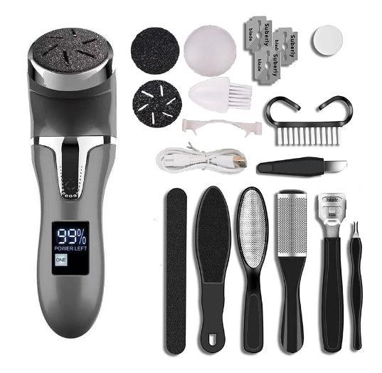 LCD Digital Display Electric Vacuum Cleaner Foot Scrubber Exfoliating Pedicure Beauty Supplies Gadgets Trendify Shops