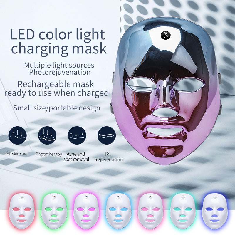 LED Rechargeable Face Mask with 7 Led Colors Pet Essentials-6