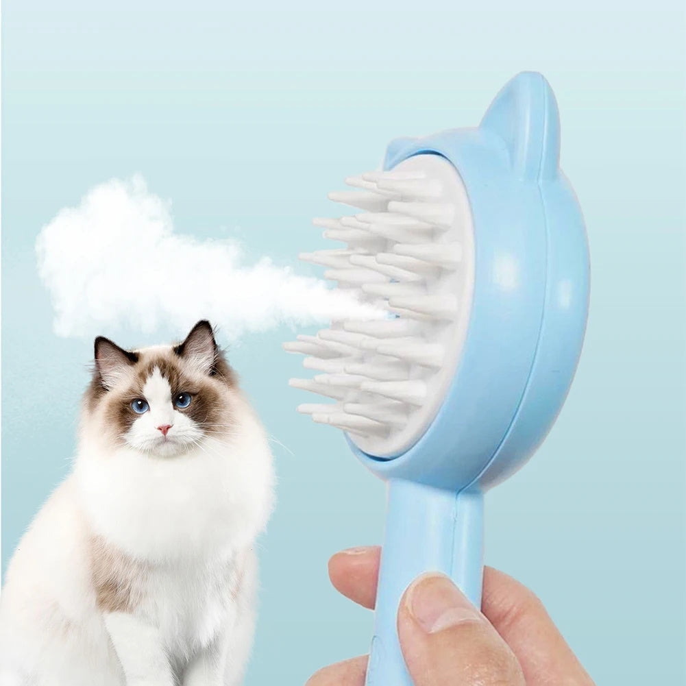 Hair Cleaning Brush With Mist Multifunctional Cat Grooming Brush Rechargeable Self Cleaning Slicker Brush For Pets Dogs & Catsb Pet Products Pet Essentials-6