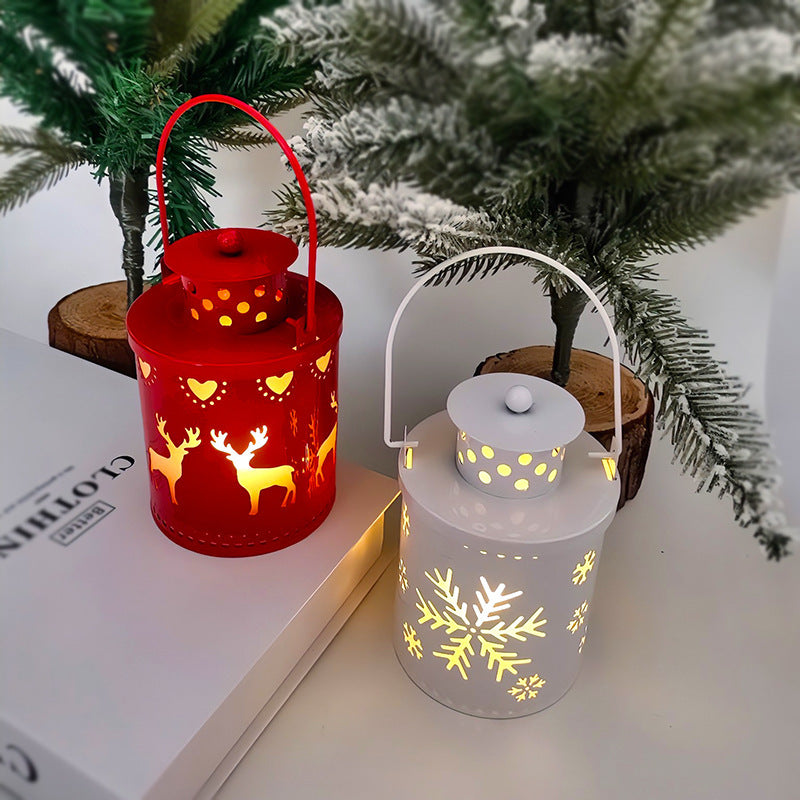 Christmas Candle Lights LED Small Lanterns Wind Lights Electronic Candles Nordic Style Creative Holiday Decoration Decorations Pet Essentials-6