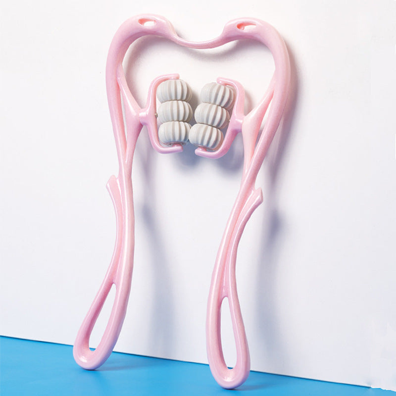 Multifunctional Manual Six-wheel Neck Massager Massage Relieve Roller Massage Tool Pet Essentials-6