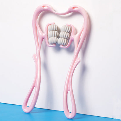 Multifunctional Manual Six-wheel Neck Massager Massage Relieve Roller Massage Tool Pet Essentials-6