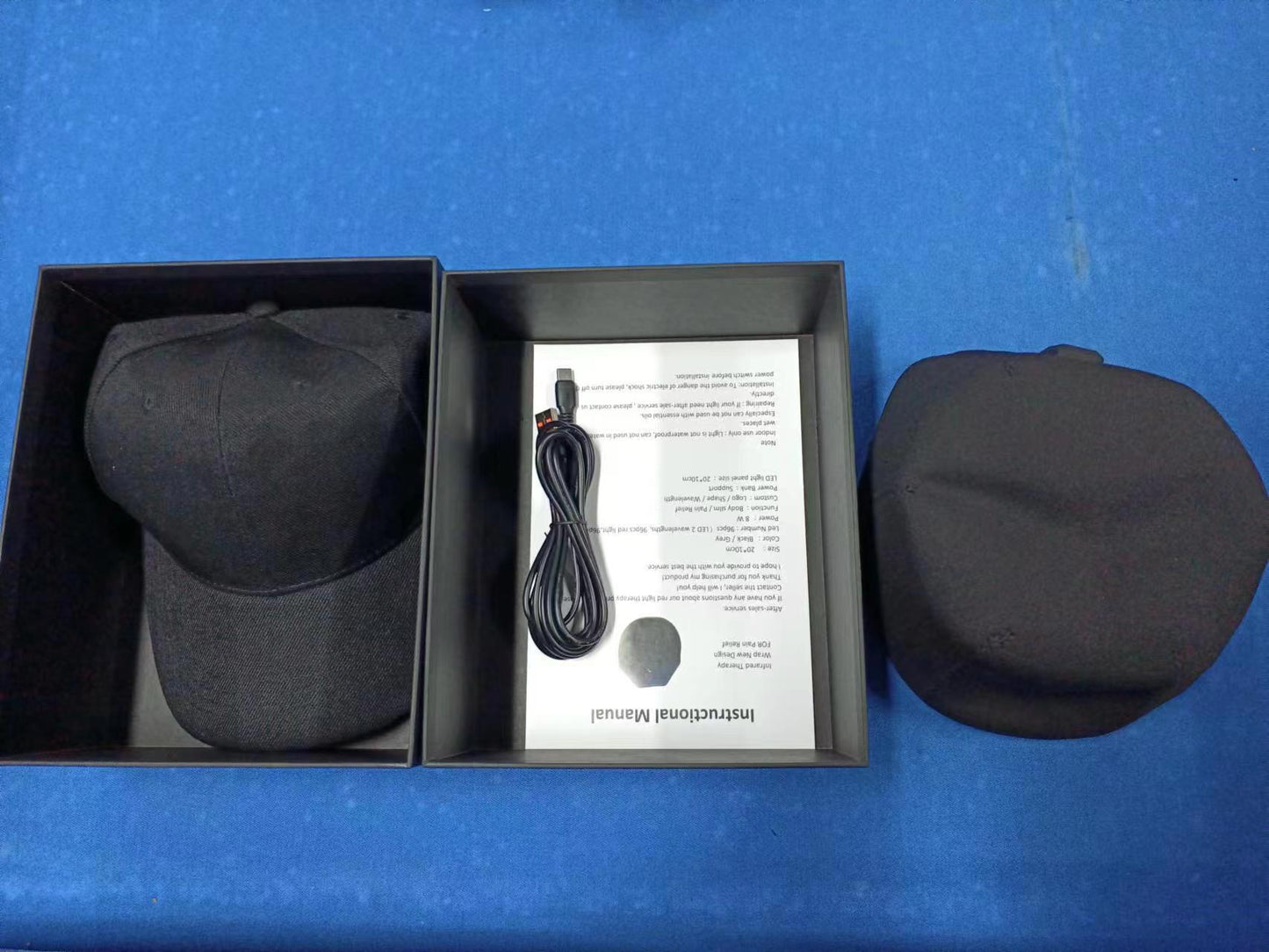 Red Light Physical Therapy Hair Care Cap Portable Carry-on Pet Essentials-6