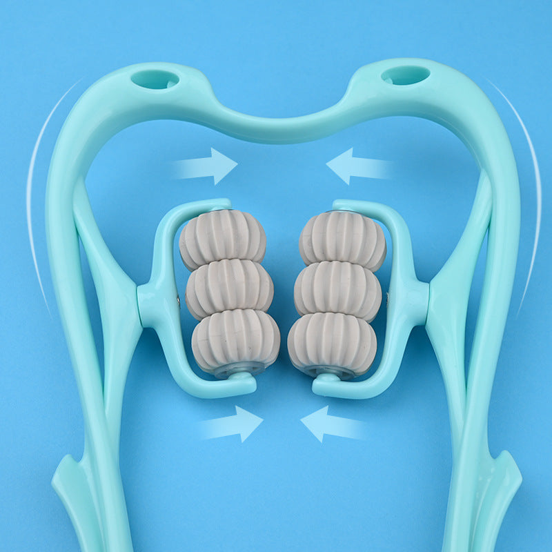 Multifunctional Manual Six-wheel Neck Massager Massage Relieve Roller Massage Tool Pet Essentials-6