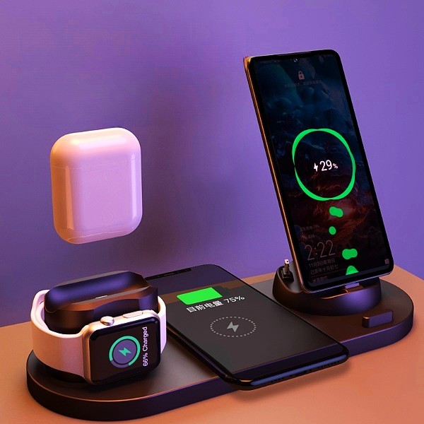 6-in-1 Wireless Charging Dock Pet Essentials-6