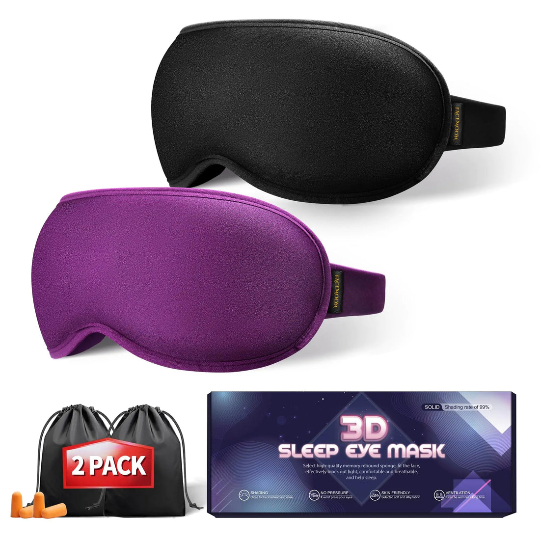 DreamEase 3D Weighted Sleep Mask Trendify Shops